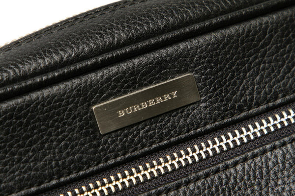 バーバリー ブラック  レザー セカンドバッグ レディース BURBERRY 中古