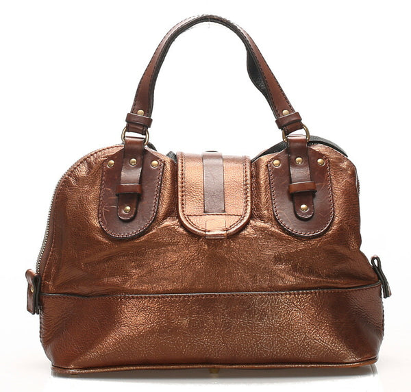 クロエ ブラウン  レザー ハンドバッグ レディース Chloe 中古