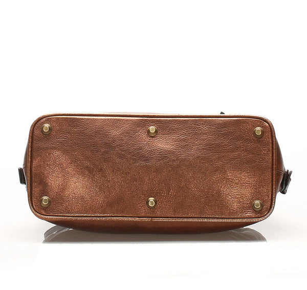 クロエ ブラウン  レザー ハンドバッグ レディース Chloe 中古