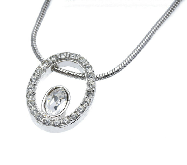 スワロフスキー シルバー メタル ネックレス レディース SWAROVSKI 中古
