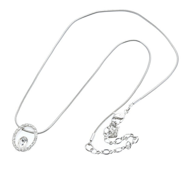 スワロフスキー シルバー メタル ネックレス レディース SWAROVSKI 中古