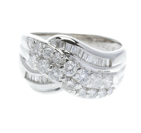 Pt900 プラチナ ダイヤ1.04ct リング 指輪 レディース 12号 中古