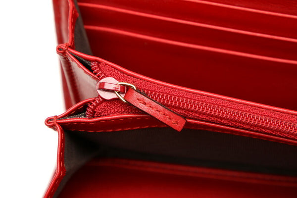 グッチ GGマーモント 443436 レッド 赤 レザー 長財布 レディース GUCCI 中古