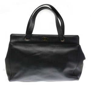 シャネル ブラック レザー ハンドバッグ ショルダーバッグ 2WAY レディース CHANEL 中古