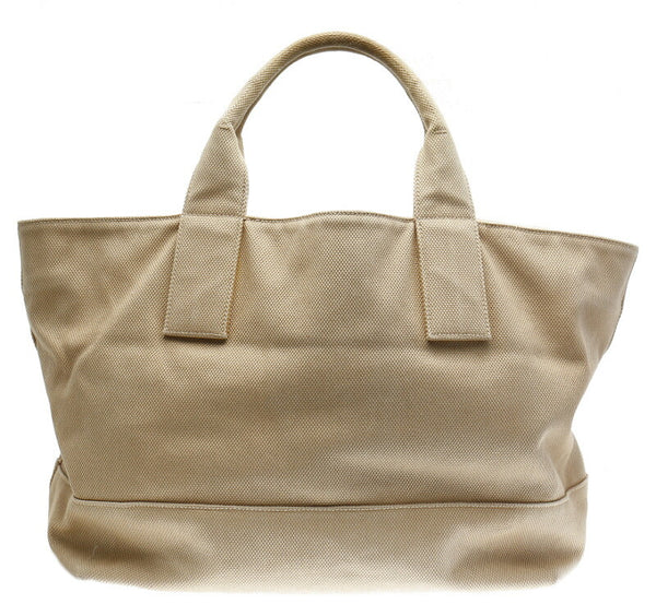 プラダ カナパ ベージュ キャンバス ハンドバッグ レディース PRADA 中古