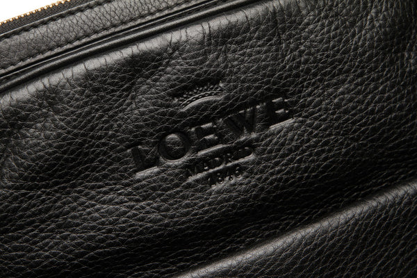 ロエベ ヘリテージ ブラック  レザー ショルダーバッグ レディース LOEWE 中古
