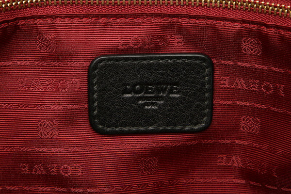 ロエベ ヘリテージ ブラック  レザー ショルダーバッグ レディース LOEWE 中古