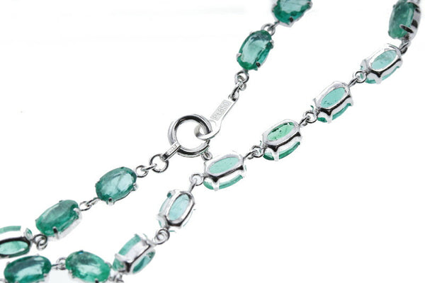 Pt850 プラチナ エメラルド4.9ct ブレスレット レディース 中古