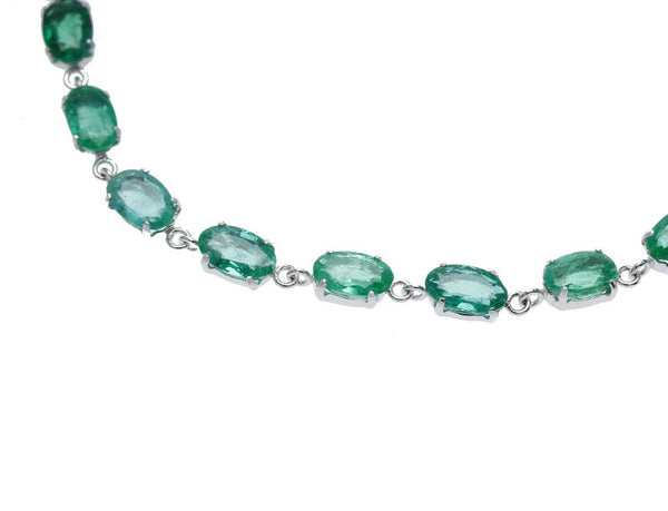Pt850 プラチナ エメラルド4.9ct ブレスレット レディース 中古