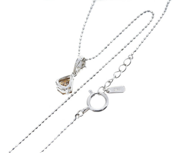K18ホワイトゴールド ダイヤ0.58ct ダイヤ0.05ct ネックレス  中古