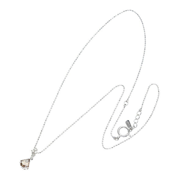 K18ホワイトゴールド ダイヤ0.58ct ダイヤ0.05ct ネックレス  中古