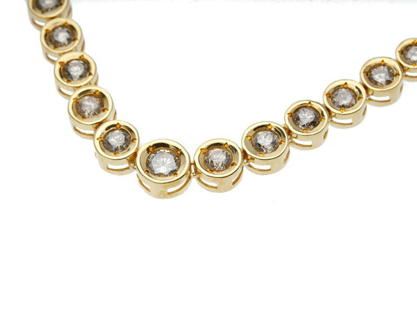 K18イエローゴールド ダイヤ5.00ct ネックレス  中古