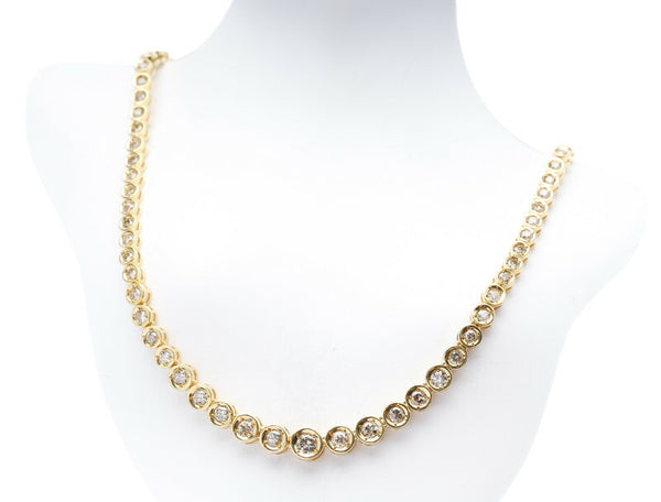 K18イエローゴールド ダイヤ5.00ct ネックレス  中古