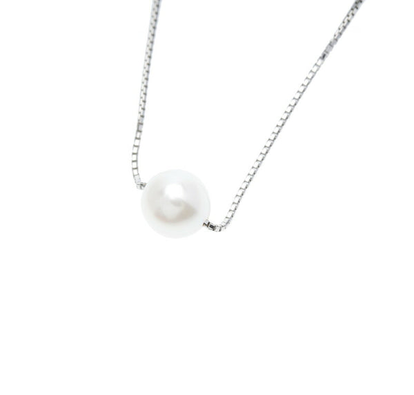 タサキ Pt850 プラチナ パール6.8mm ネックレス レディース TASAKI 中古