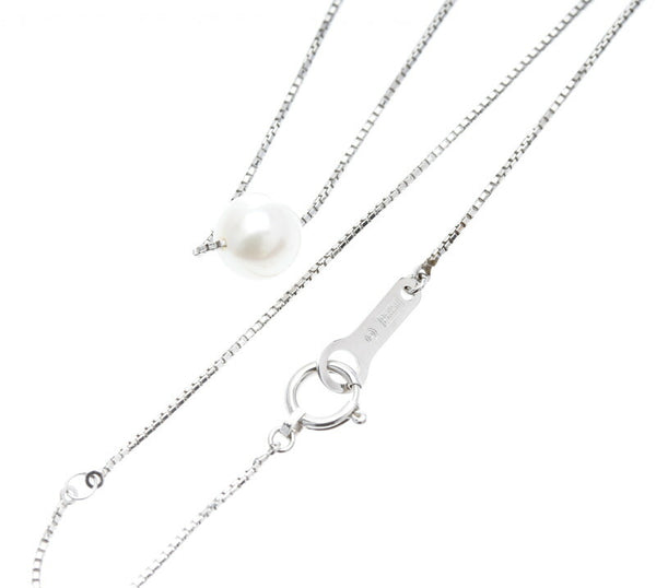 タサキ Pt850 プラチナ パール6.8mm ネックレス レディース TASAKI 中古