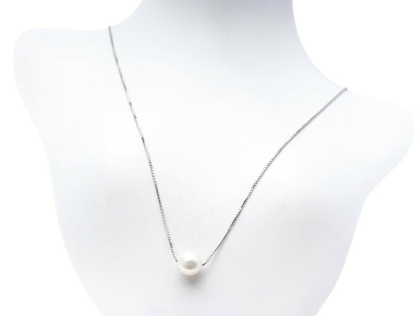 タサキ Pt850 プラチナ パール6.8mm ネックレス レディース TASAKI 中古