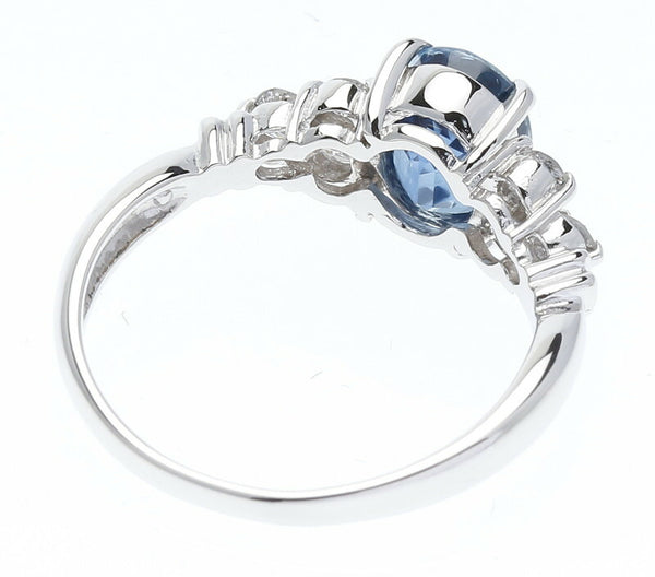 Pt900 プラチナ サファイア1.95ct ダイヤ0.32ct リング 指輪 レディース 11.5号 中古