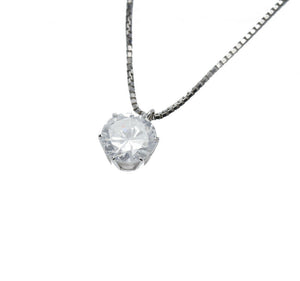 Pt900 プラチナ Pt850 プラチナ ダイヤ1.016ct ネックレス レディース 中古