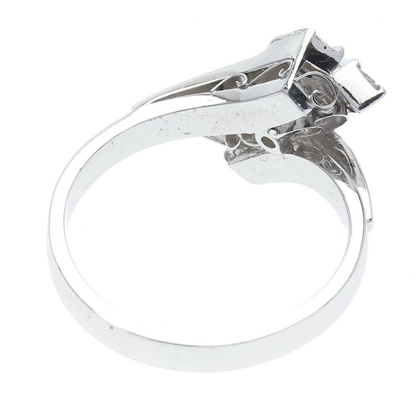 Pt900 プラチナ ダイヤ0.32ct リング 指輪 レディース 11号 中古
