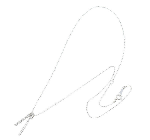 Pt950 プラチナ Pt900 プラチナ ダイヤ0.25ct ネックレス レディース 中古