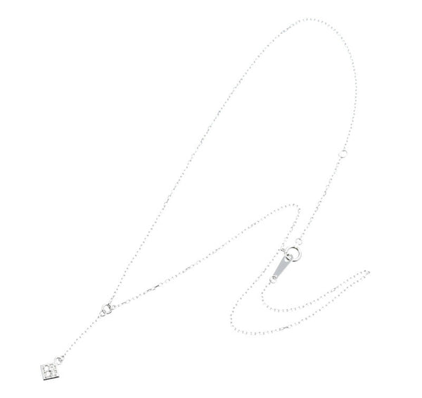 Pt900 プラチナ Pt850 プラチナ ダイヤ0.06ct ネックレス レディース 中古