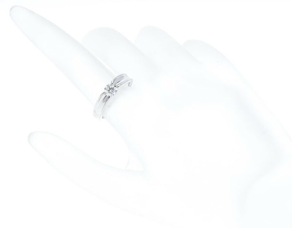 Pt900 プラチナ ダイヤ0.453ct リング 指輪 レディース 11号 中古