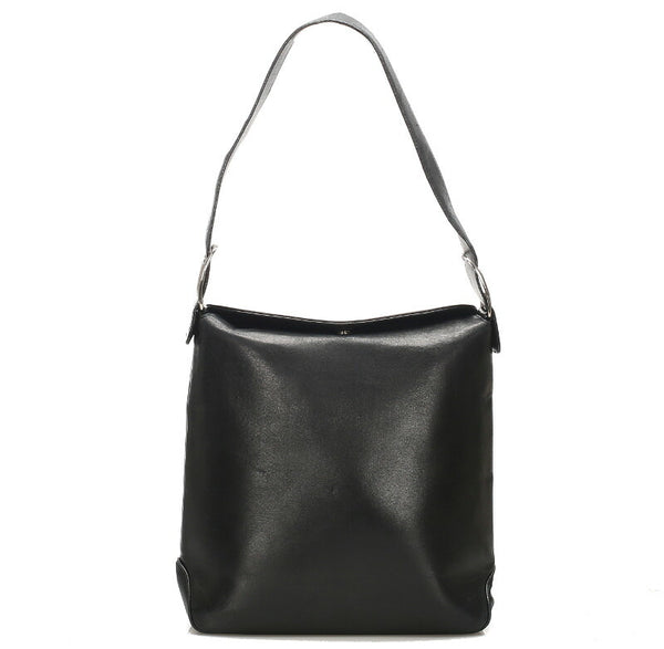 サルヴァトーレフェラガモ EE-21 8719 ブラック レザー ショルダーバッグ レディース Salvatore Ferragamo 中古