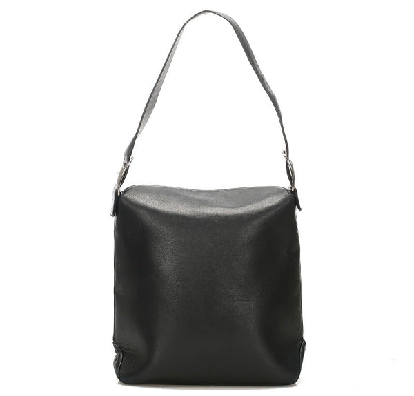 サルヴァトーレフェラガモ EE-21 8719 ブラック レザー ショルダーバッグ レディース Salvatore Ferragamo 中古