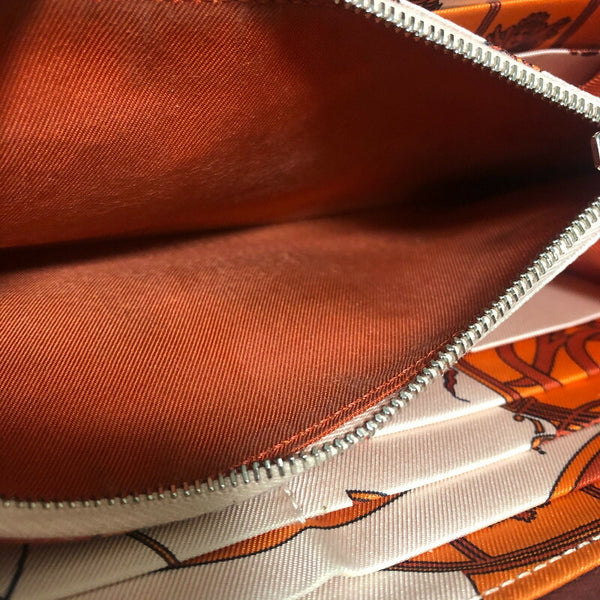 エルメス アザップロング シルクインルージュグレナ レッド 赤 ヴォーエプソン 長財布 ユニセックス HERMES 中古