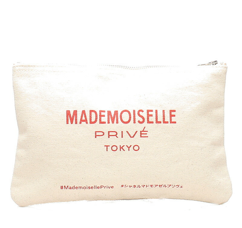 シャネル ノベルティ アイボリー キャンバス アクセサリーポーチ レディース CHANEL 中古