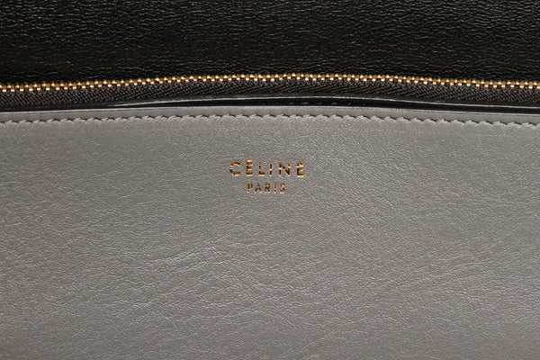 セリーヌ グレー レザー ショルダーバッグ レディース CELINE 中古