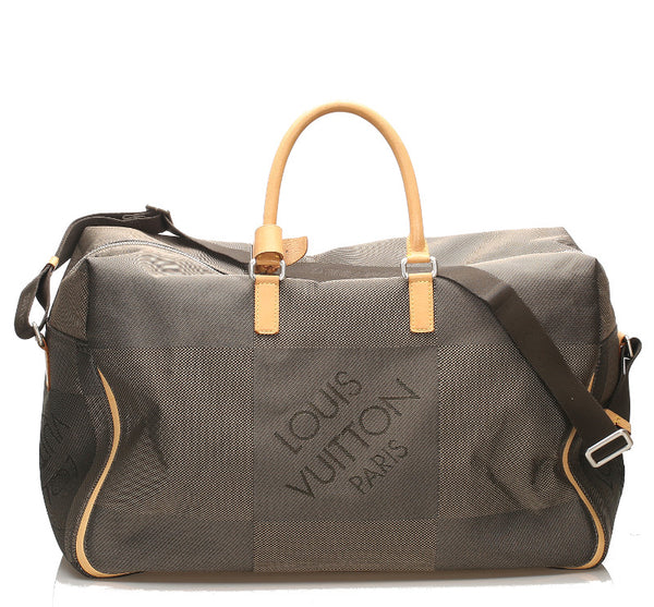 ルイ ヴィトン ダミエ ジュアン スヴラン M93015 テール ブラウン キャンバス ボストンバッグ ショルダーバッグ 2WAY ユニセックス LOUIS VUITTON 中古