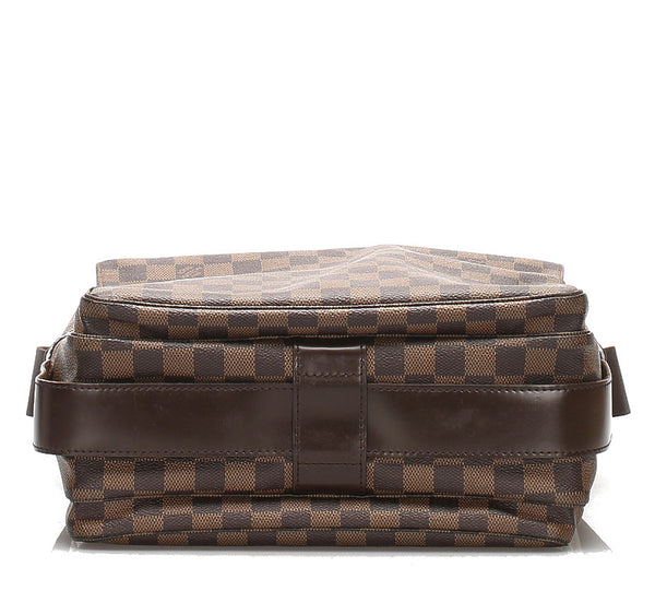 ルイ ヴィトン ダミエ ナヴィグリオ N45255 ブラウン PVC レザー 斜め掛け ショルダーバッグ ユニセックス LOUIS VUITTON 中古