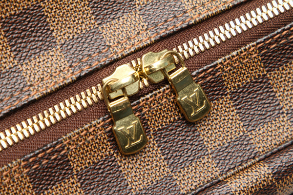 ルイ ヴィトン ダミエ ナヴィグリオ N45255 ブラウン PVC レザー 斜め掛け ショルダーバッグ ユニセックス LOUIS VUITTON 中古