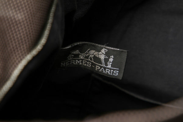 エルメス エールラインカバス グレー キャンバス トートバッグ ユニセックス HERMES 中古