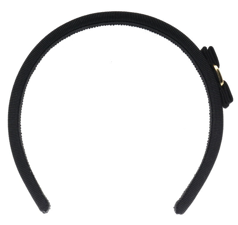 サルヴァトーレフェラガモ ヴァラ ブラック 黒 コットン ヘアアクセサリー カチューシャ レディース Salvatore Ferragamo 中古