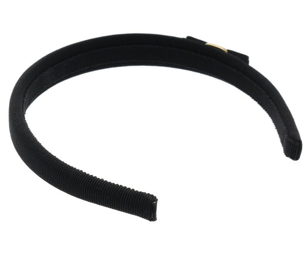 サルヴァトーレフェラガモ ヴァラ ブラック 黒 コットン ヘアアクセサリー カチューシャ レディース Salvatore Ferragamo 中古