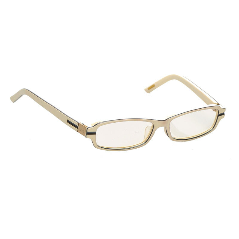 グッチ ホワイト ブルー プラスチック サングラス ユニセックス GUCCI 中古