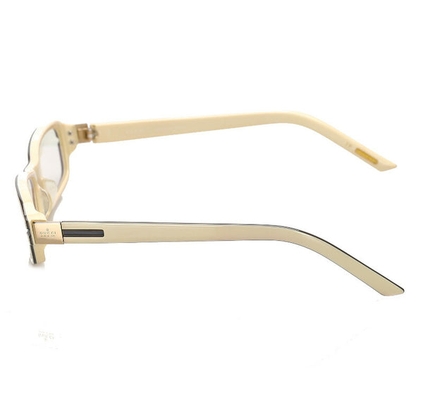 グッチ ホワイト ブルー プラスチック サングラス ユニセックス GUCCI 中古