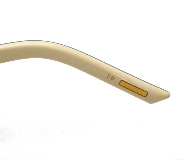 グッチ ホワイト ブルー プラスチック サングラス ユニセックス GUCCI 中古