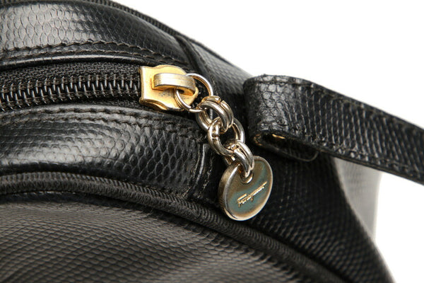 サルヴァトーレフェラガモ ヴァラ D21 3096 ブラック 黒 レザー ショルダーバッグ レディース Salvatore Ferragamo 中古