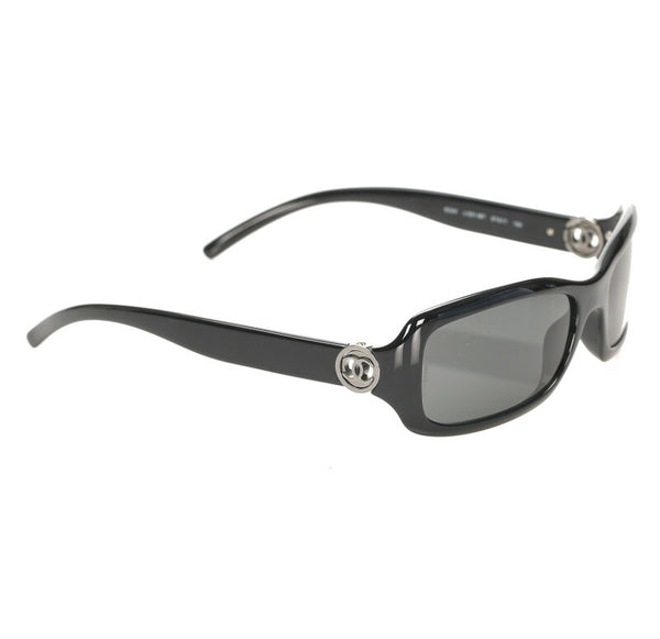 シャネル ココマーク 6024 ブラック 黒 プラスチック サングラス ユニセックス CHANEL 中古