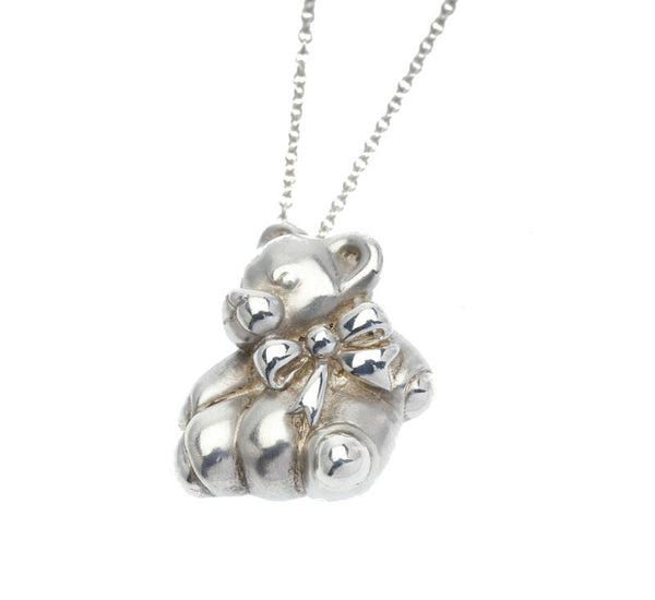 ティファニー SV925 シルバー テディベア　 ネックレス レディース TIFFANY&Co. 中古