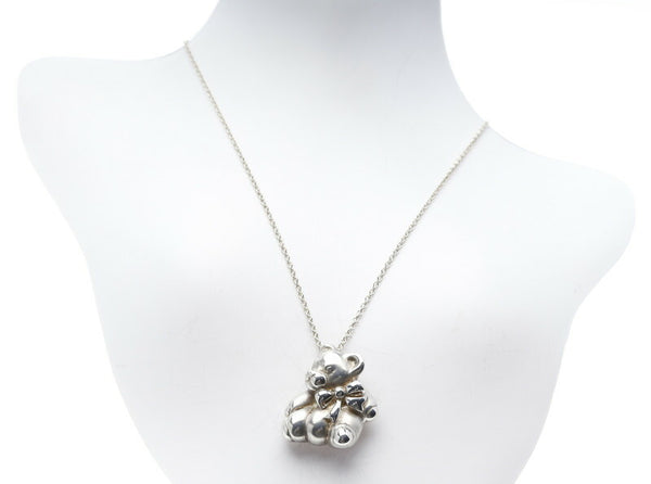 ティファニー SV925 シルバー テディベア　 ネックレス レディース TIFFANY&Co. 中古