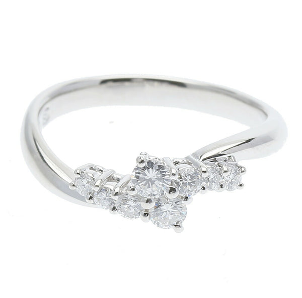 Pt900 プラチナ ダイヤ0.32ct リング 指輪 レディース 12号 中古