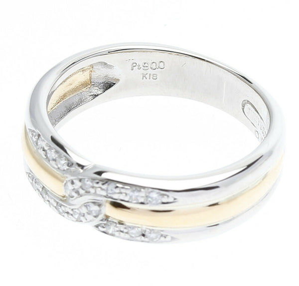 トラサルディ　K18/Pt900/ダイヤ/0.16ct   中古