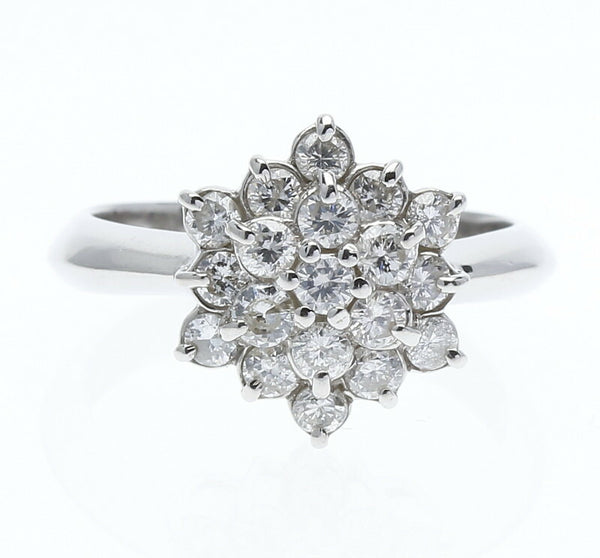 Pt900 プラチナ ダイヤ0.7ct リング 指輪 レディース 10号 中古