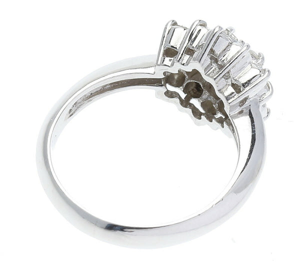 Pt900 プラチナ ダイヤ0.7ct リング 指輪 レディース 10号 中古