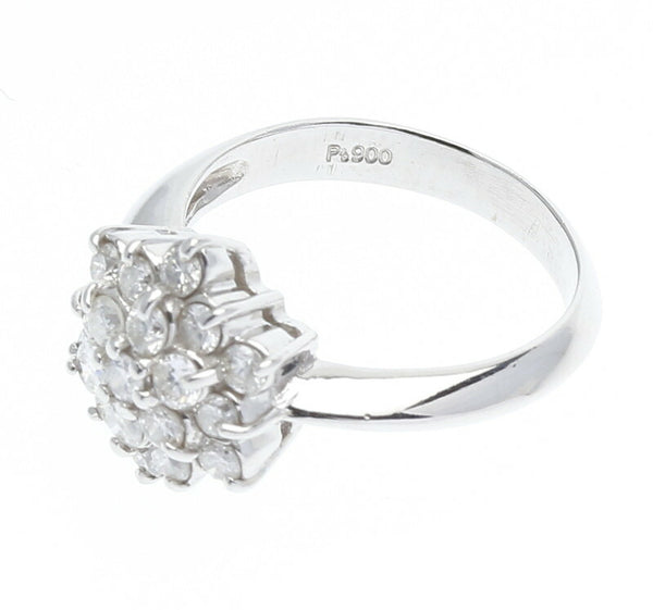 Pt900 プラチナ ダイヤ0.7ct リング 指輪 レディース 10号 中古
