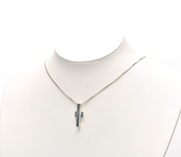 グッチ SV925 シルバー クロス ネックレス レディース GUCCI 中古